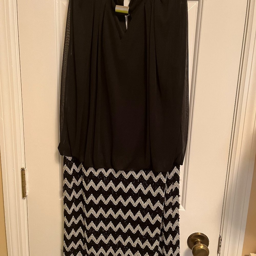 Beautiful Black & Silver Cocktail Dress